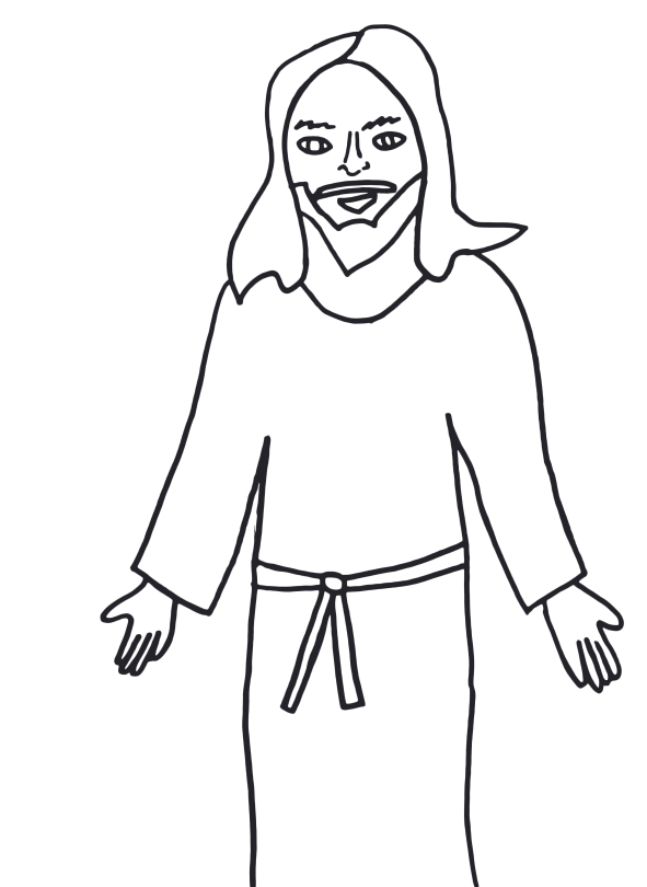 jesus clipart images black and white - photo #18