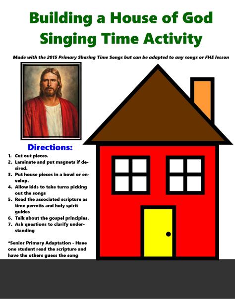 Building a House of God Singing Time